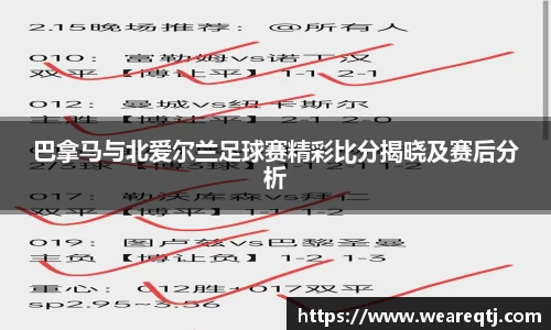 巴拿马与北爱尔兰足球赛精彩比分揭晓及赛后分析